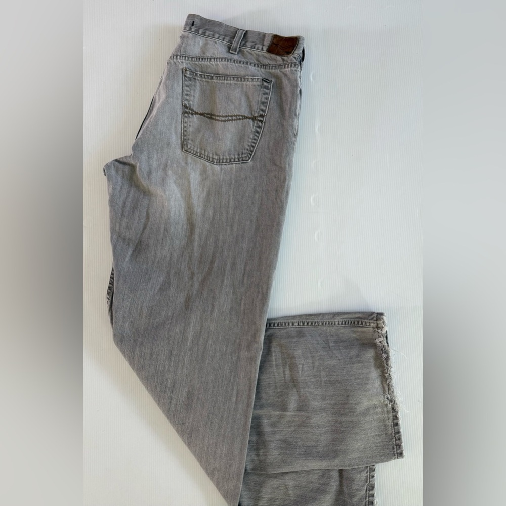 Mavi‎ Jeans Mens 38x32 Stone Gray Matt Relaxed Straight Leg Distressed
